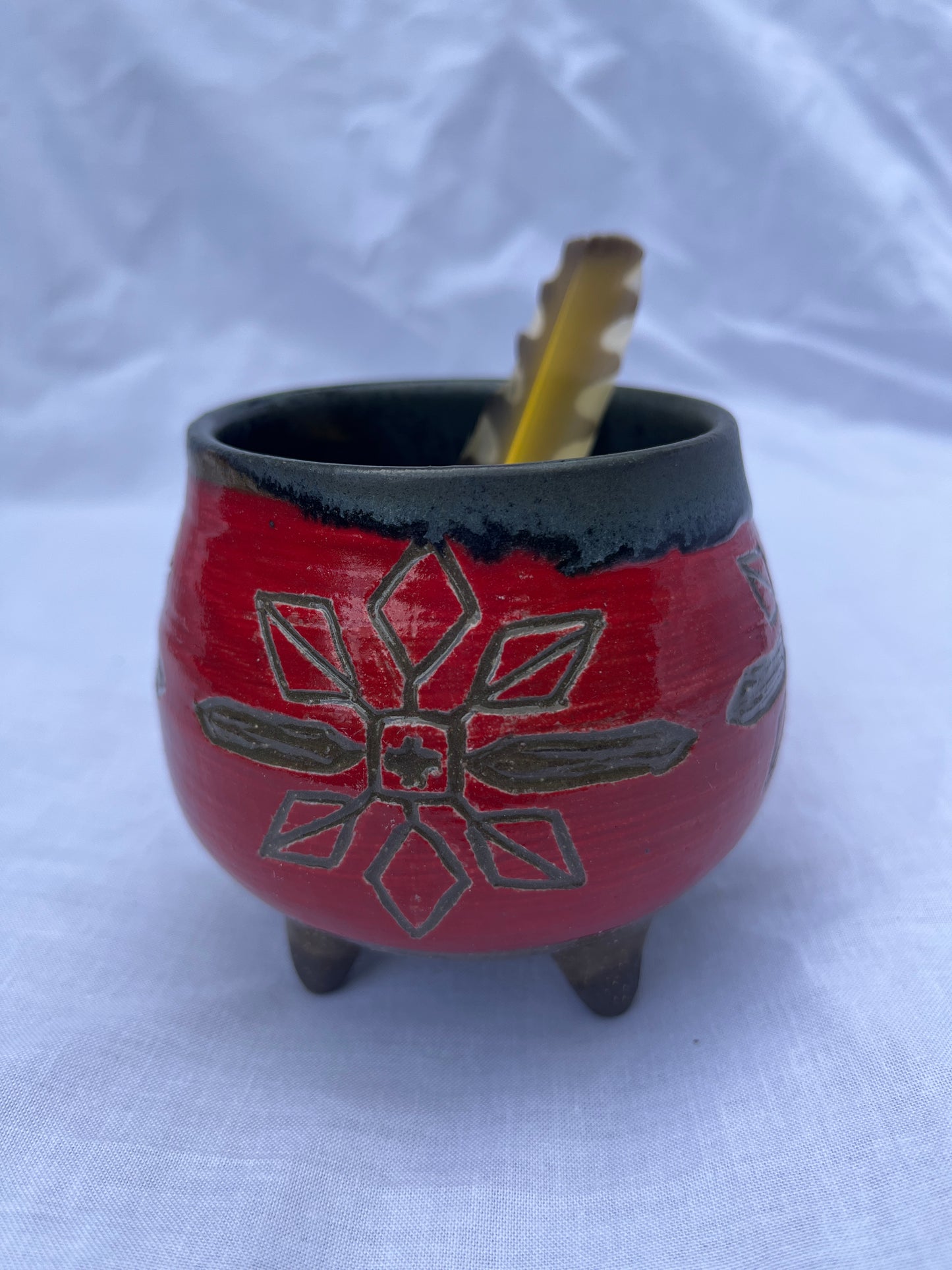 Red Wide Open Eye Mini Cauldron