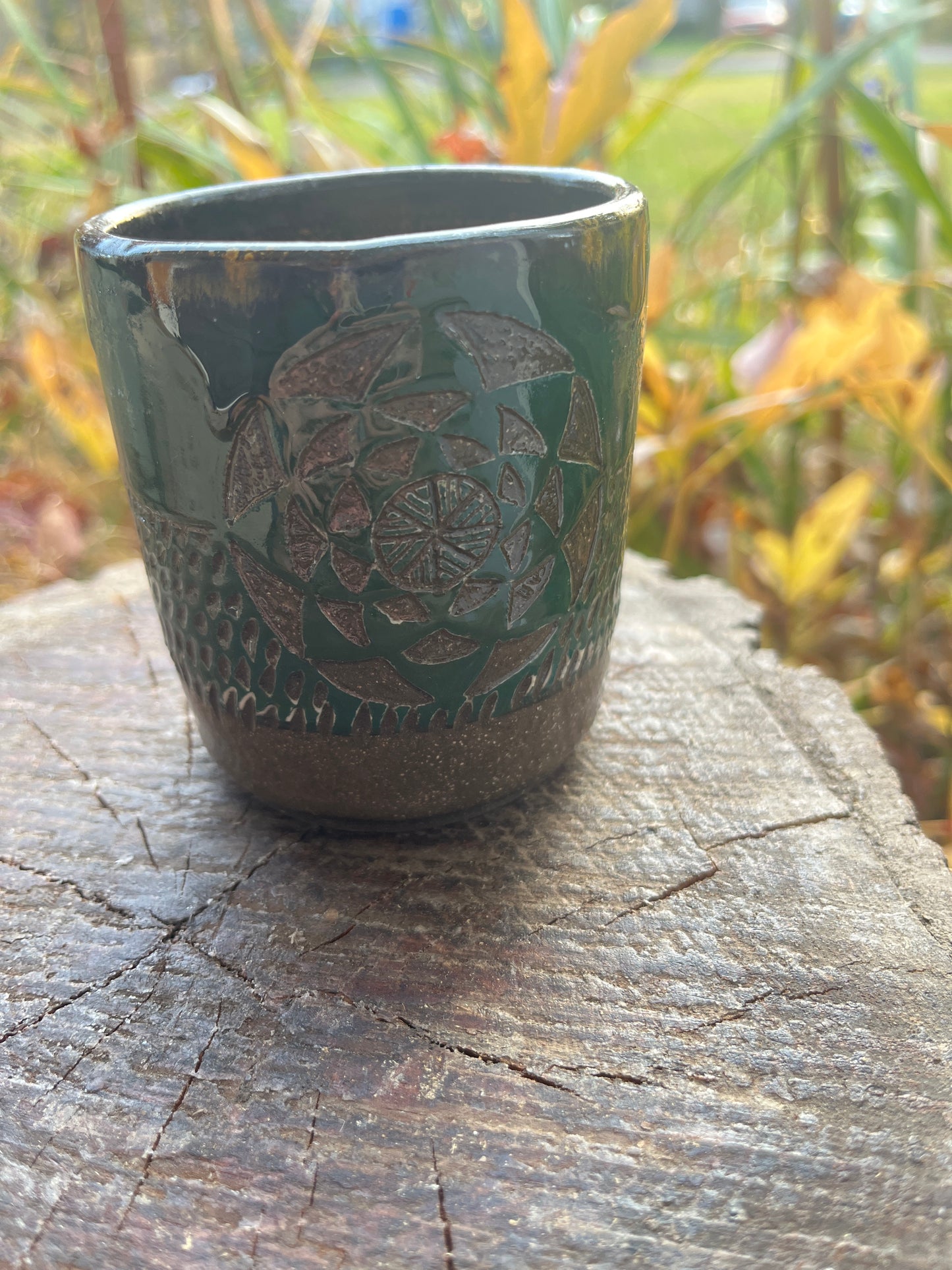 Green Star Field Tumbler