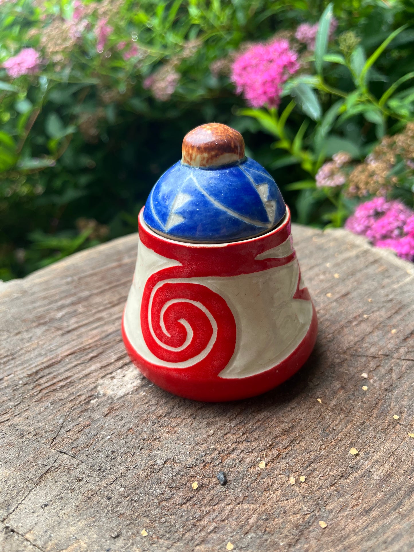 Spiral Secret Lidded Jar