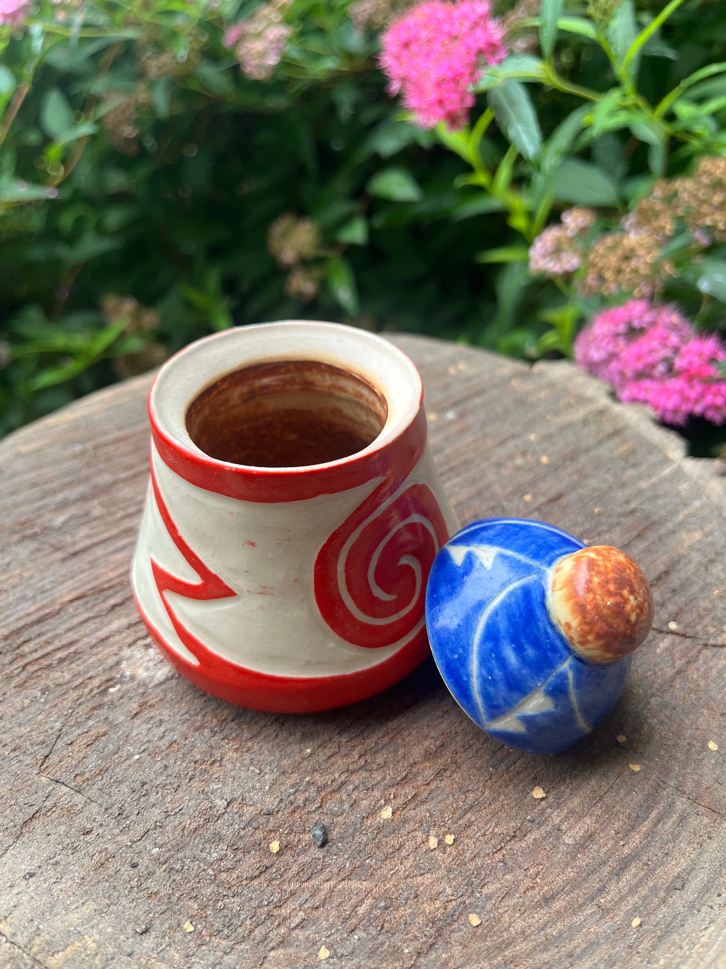 Spiral Secret Lidded Jar