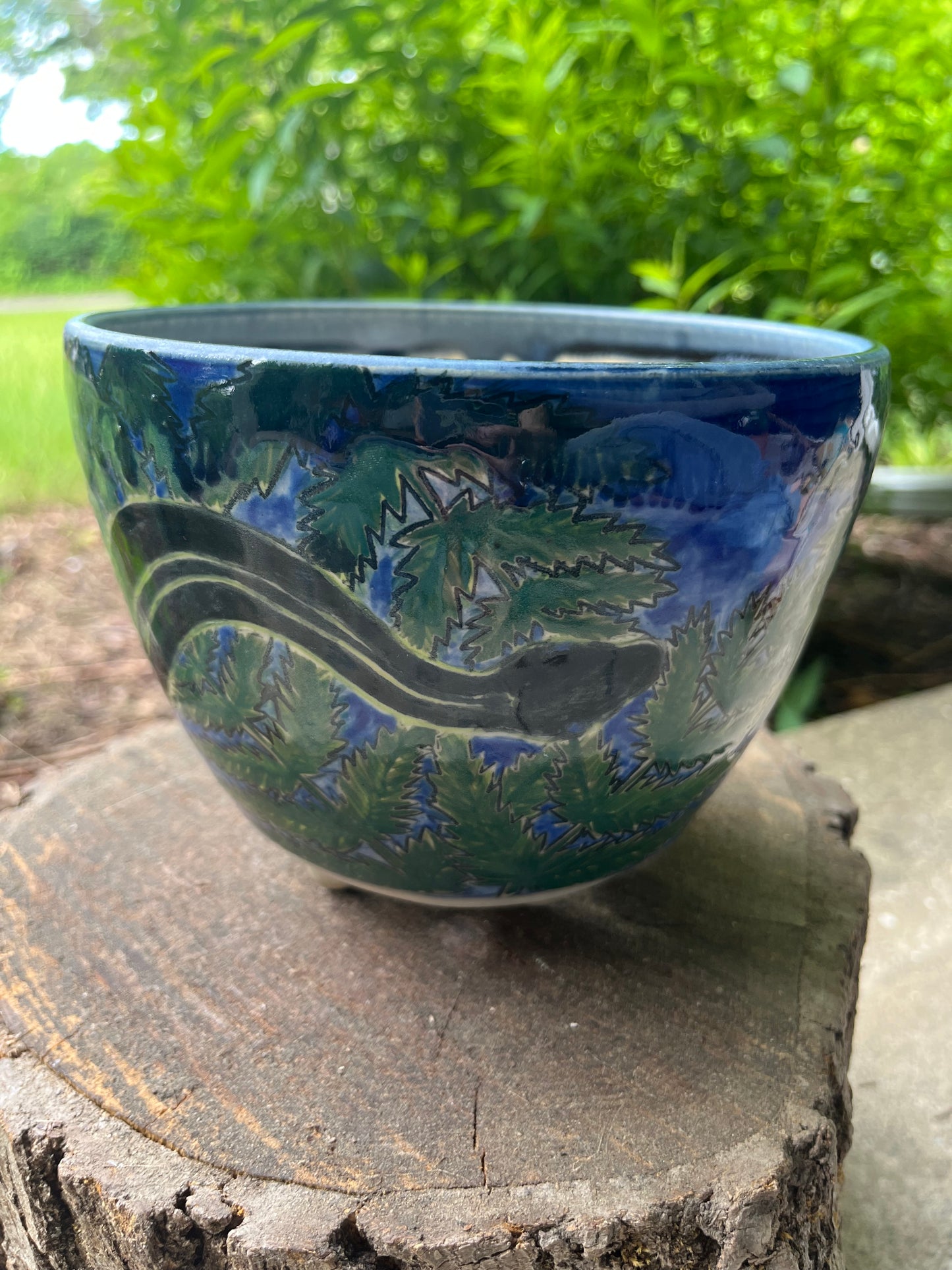 Snake in the Ferns planter