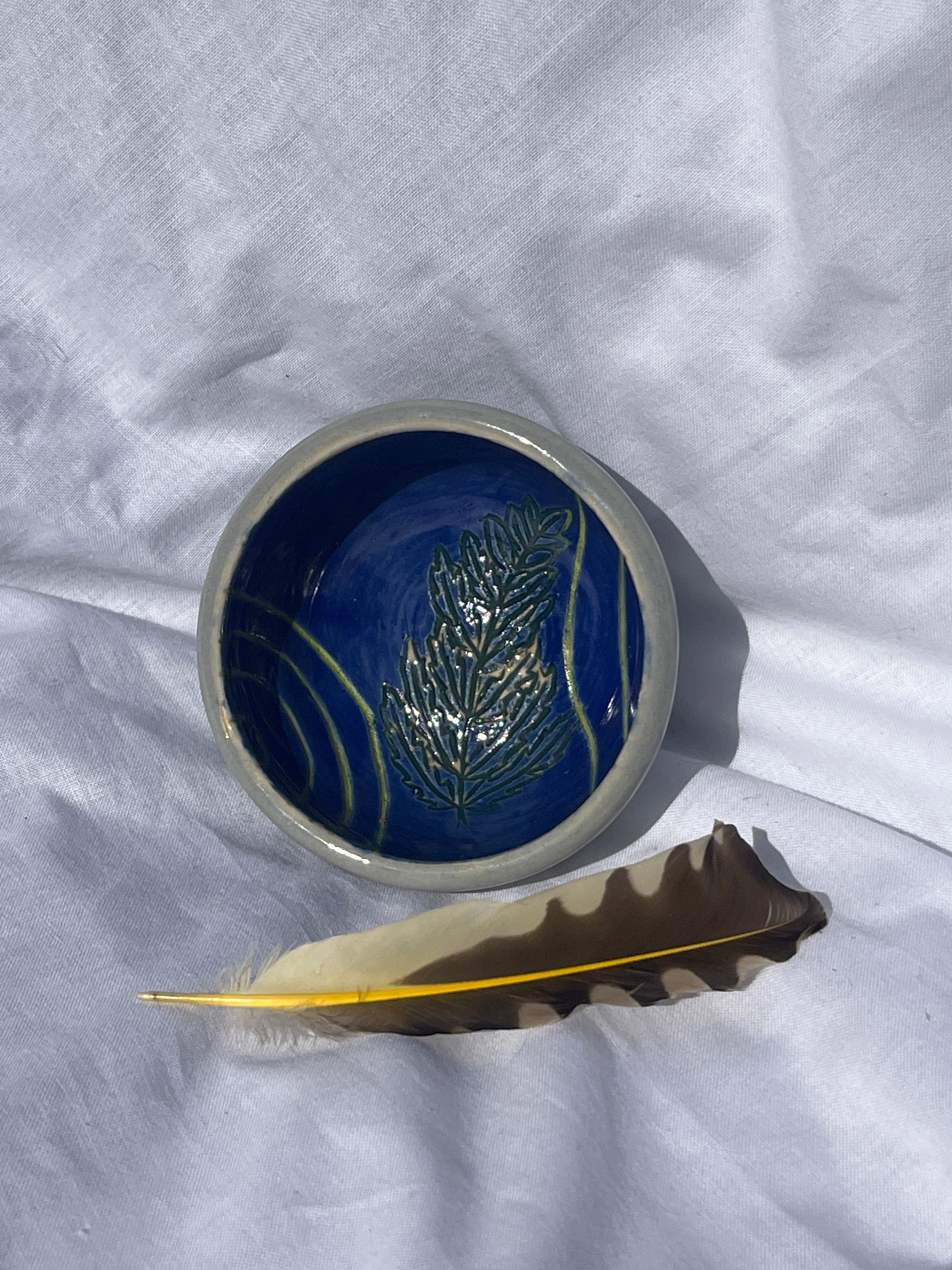 Blue Fern Bowl