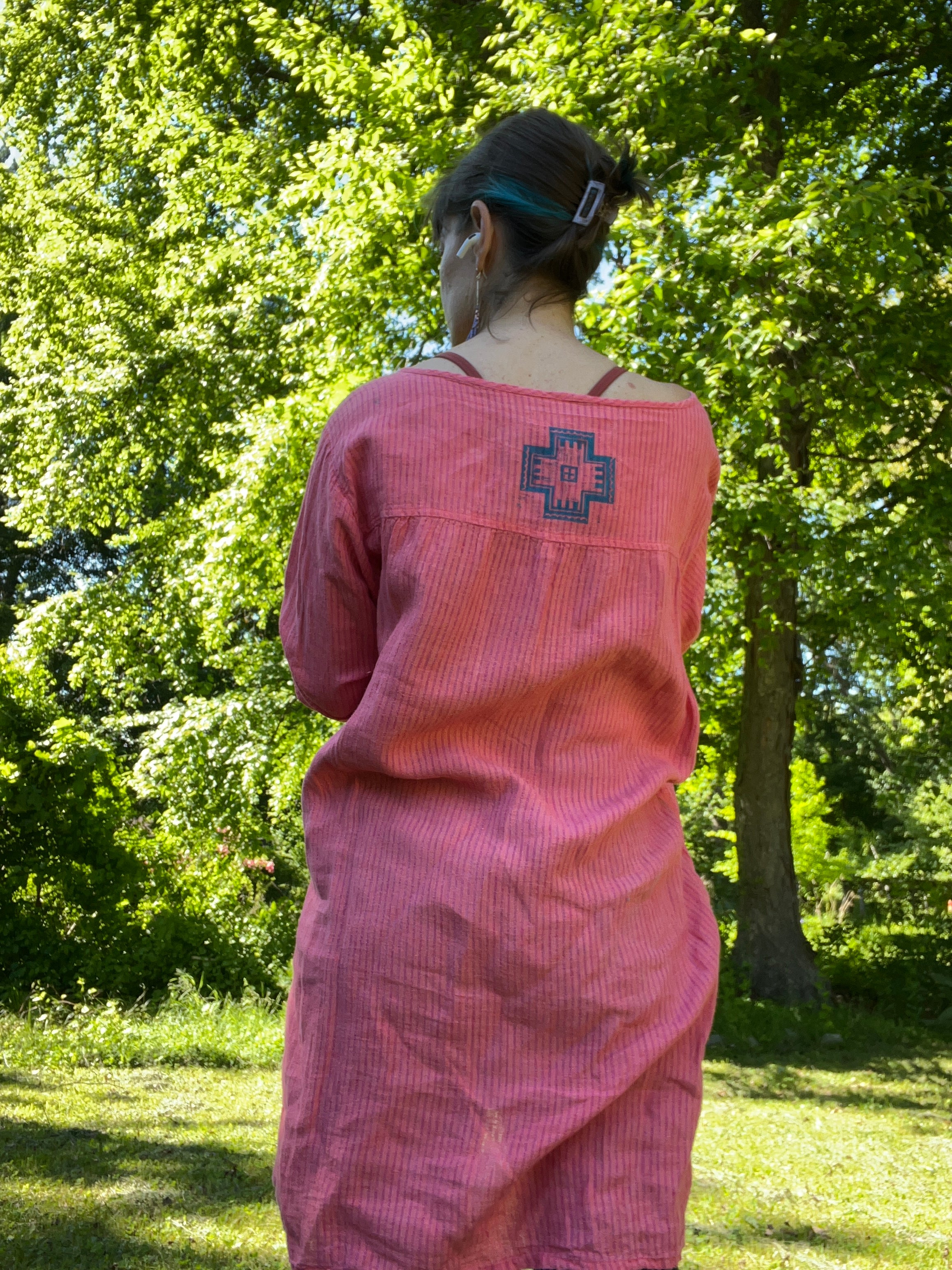 Integrity- Hand stamped Tunic