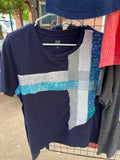 Integrate-Shashiko embroidered Tee