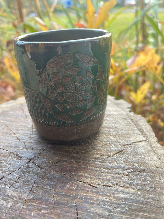 Green Star Field Tumbler