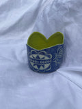 Purple Blooms Salt Bowl