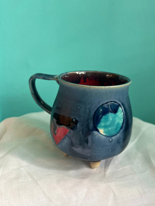 Abstract reality cauldron mug