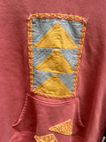 Migrate-embroidered/quilt sweatshirt