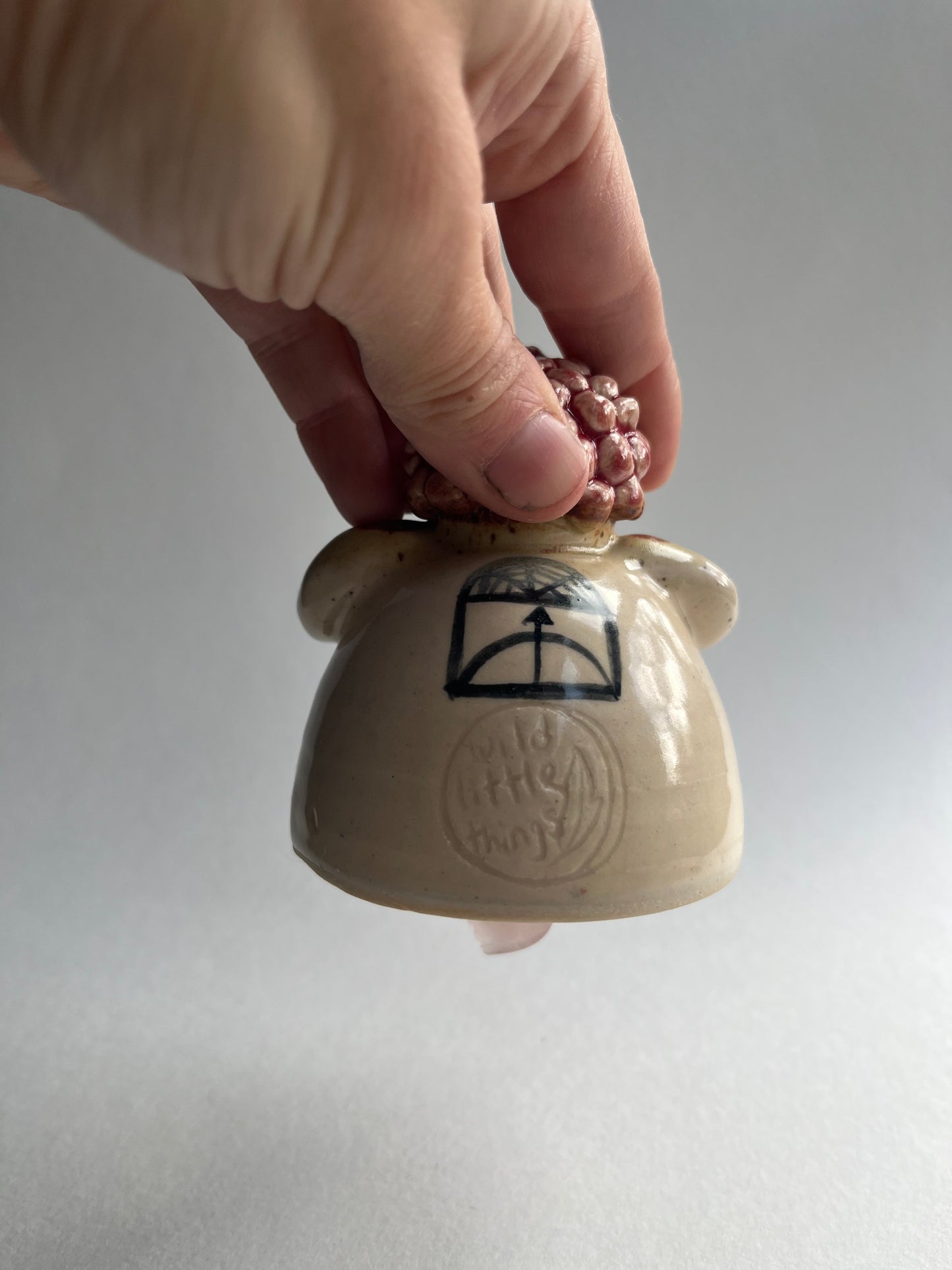 Venus of Willendorf bell-Rose quartz