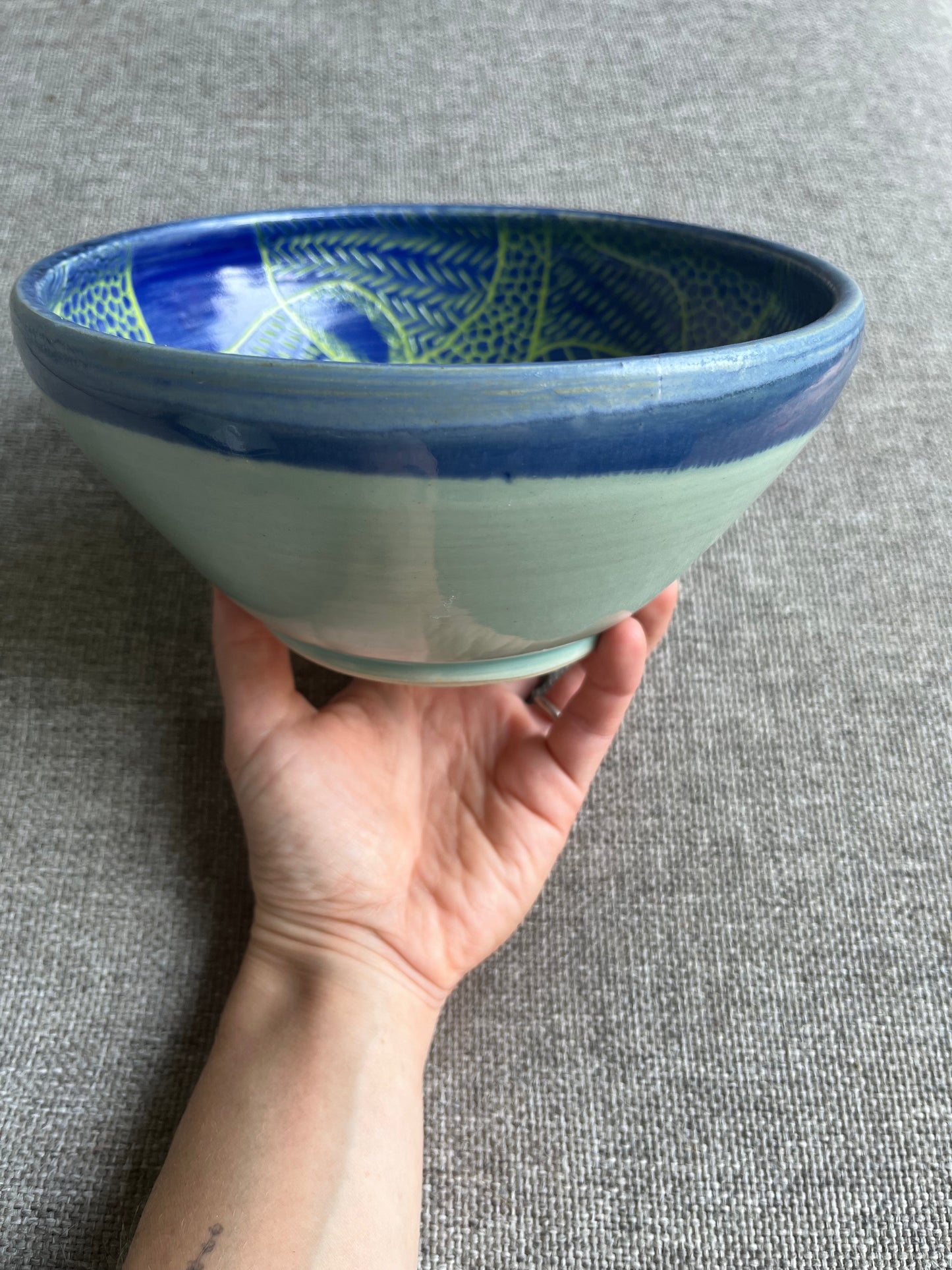 Large Blue Wander Bowl