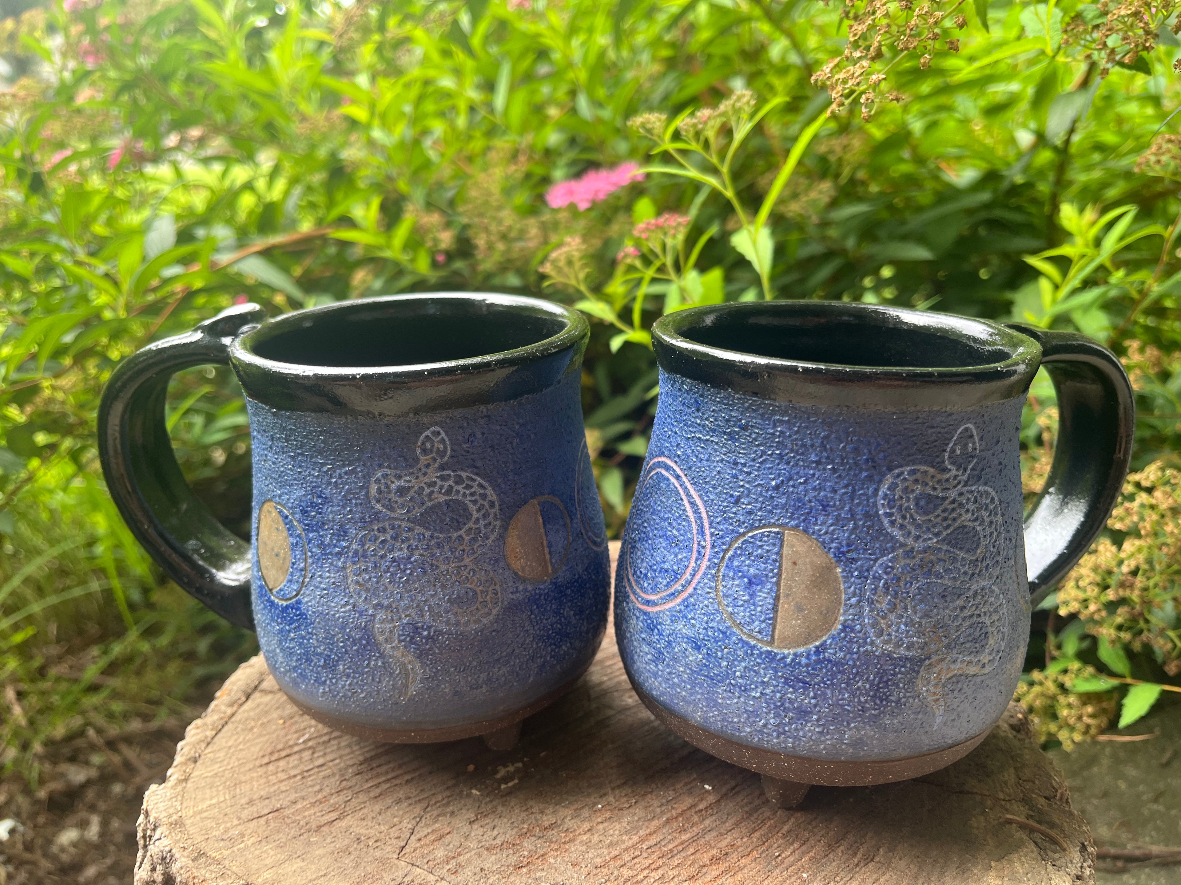 Snake Moon Phase Cauldron Mug