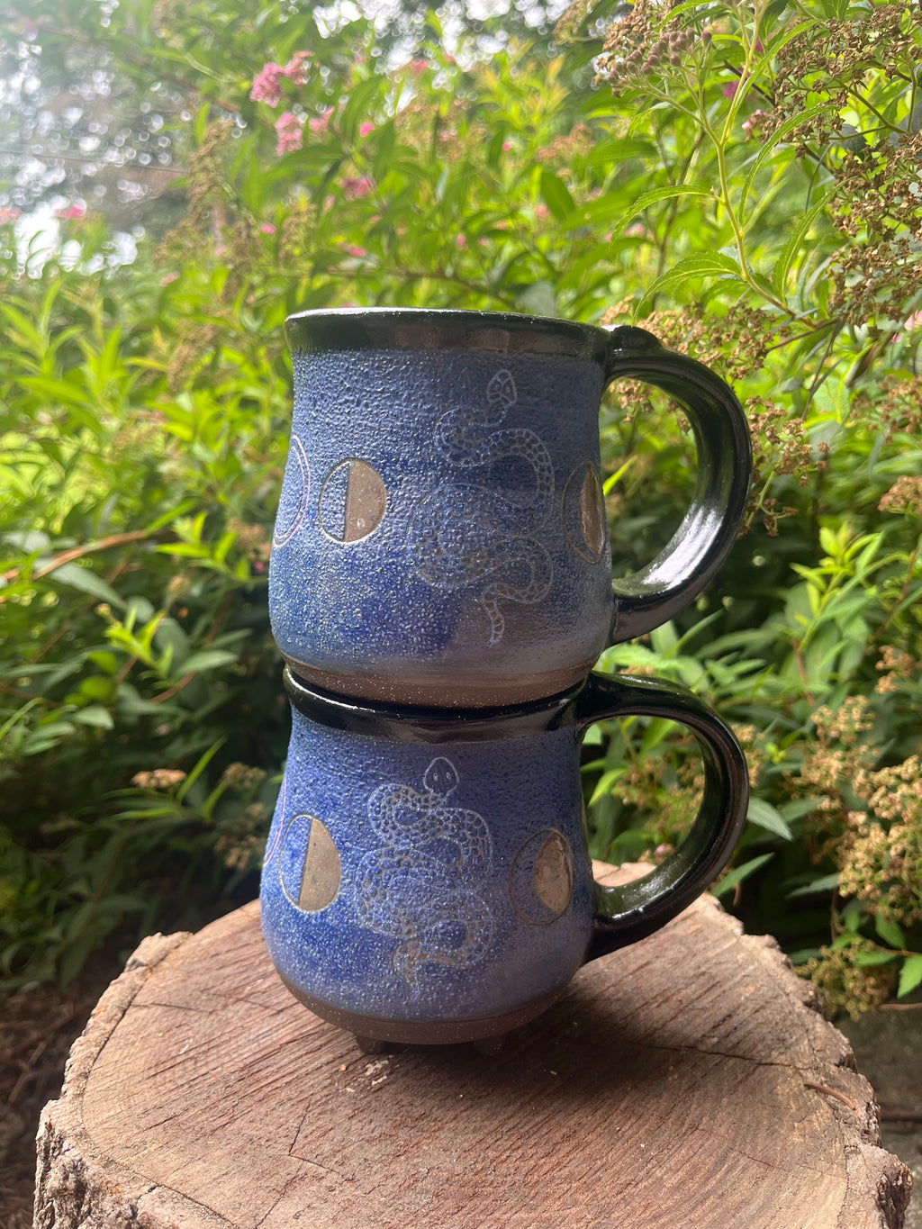 Snake Moon Phase Cauldron Mug