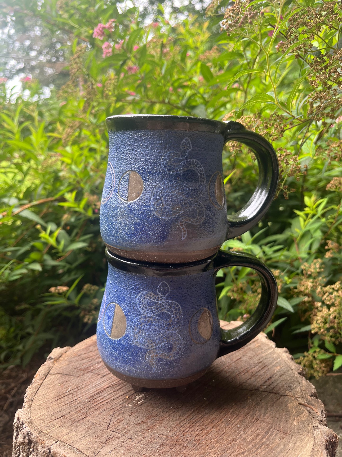 Snake Moon Phase Cauldron Mug