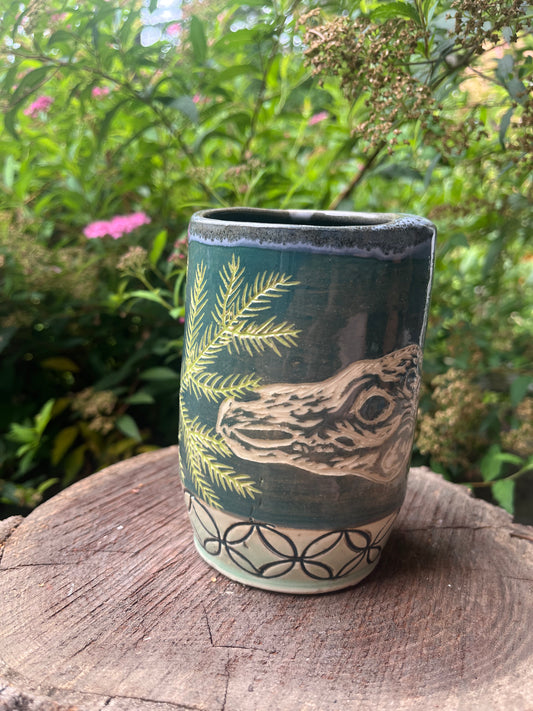 Fox Skull & Pine Tumbler