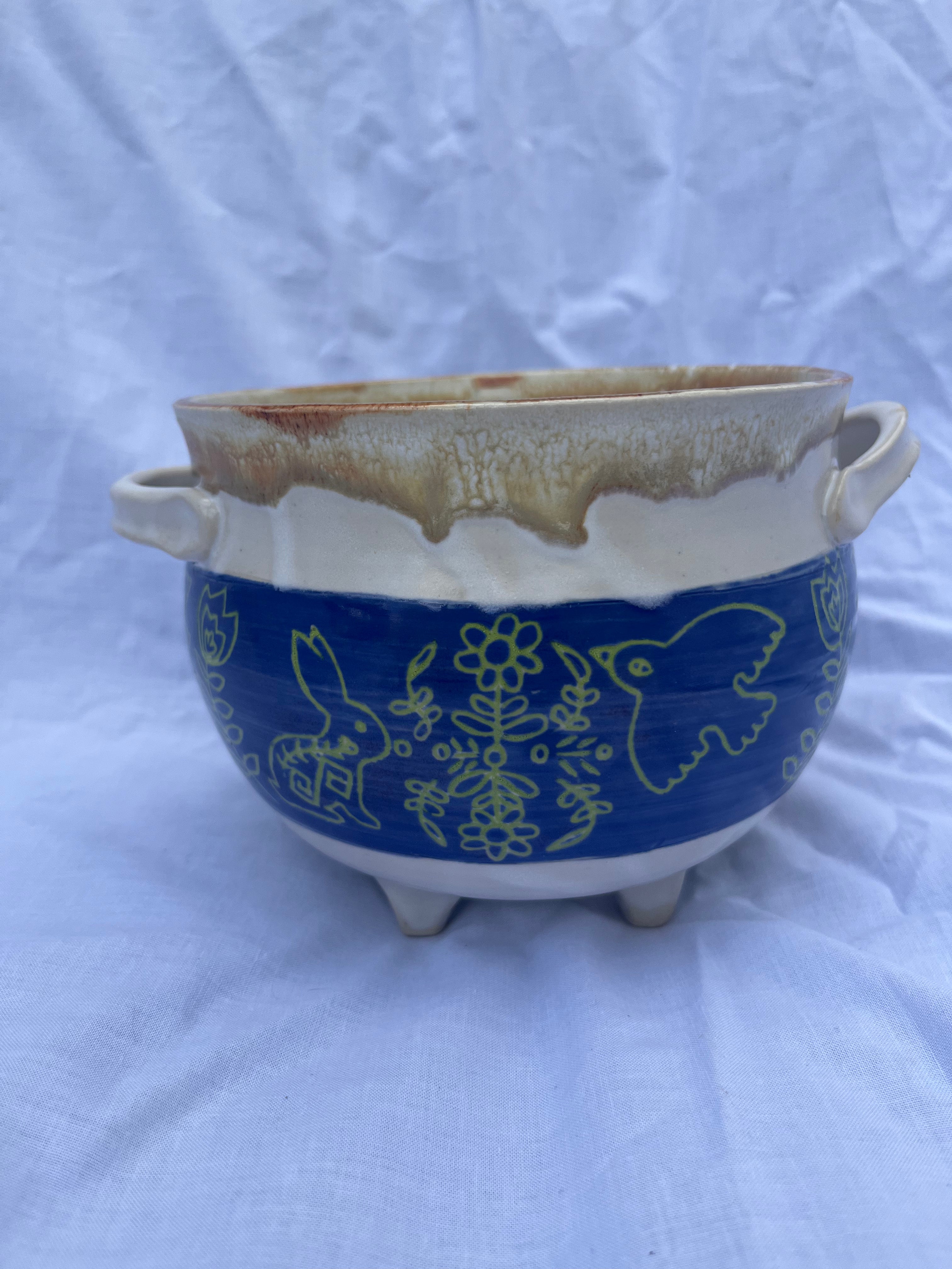 Animal dreams cauldron planter